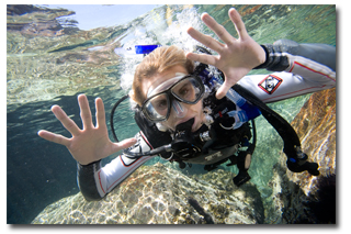 PADI eLearning underwater wow